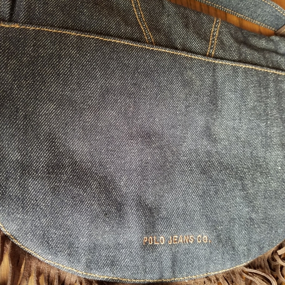 Polo Ralph Lauren Denim Western Shoulder Bag with - Picture 2 of 9